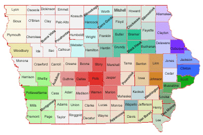 Iowa State & Counties